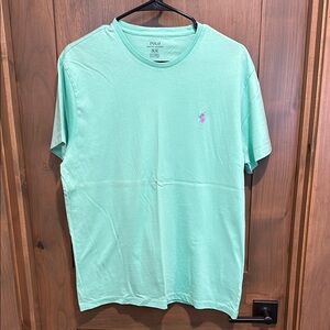 Polo by Ralph Lauren Men's Mint Green T-Shirt